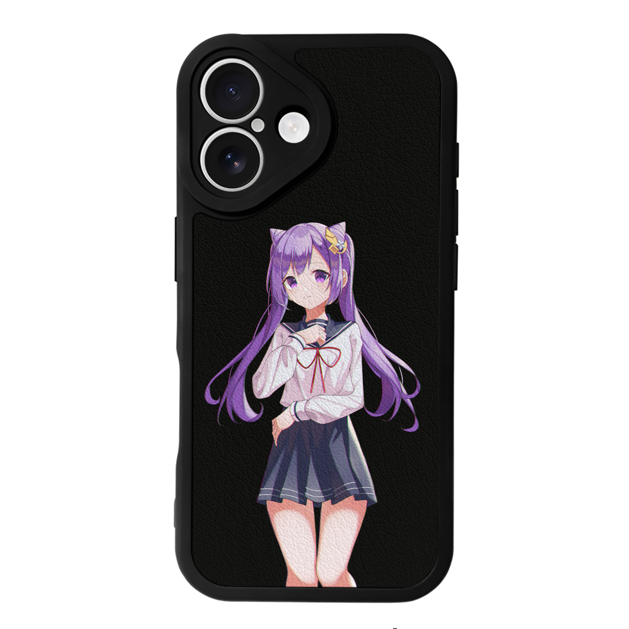 げんし神 刻晴 こくせい genshin Kokusei 【iPhone 16シリーズ対応】シリコンスマホケース（レザー調） 材質：シリコン